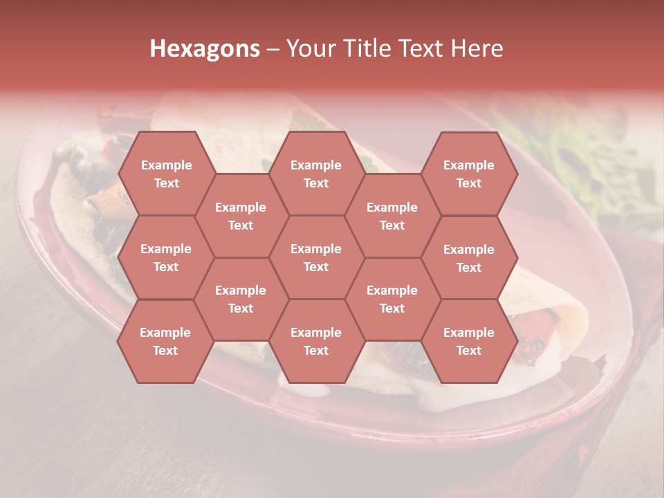 Piada Plate Red PowerPoint Template