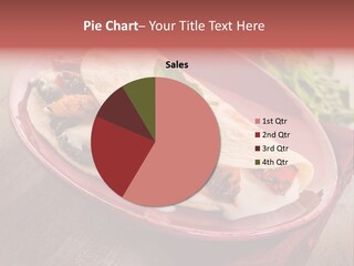 Piada Plate Red PowerPoint Template