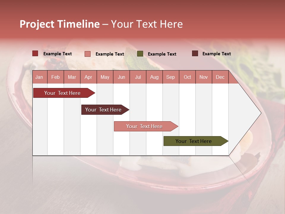 Piada Plate Red PowerPoint Template