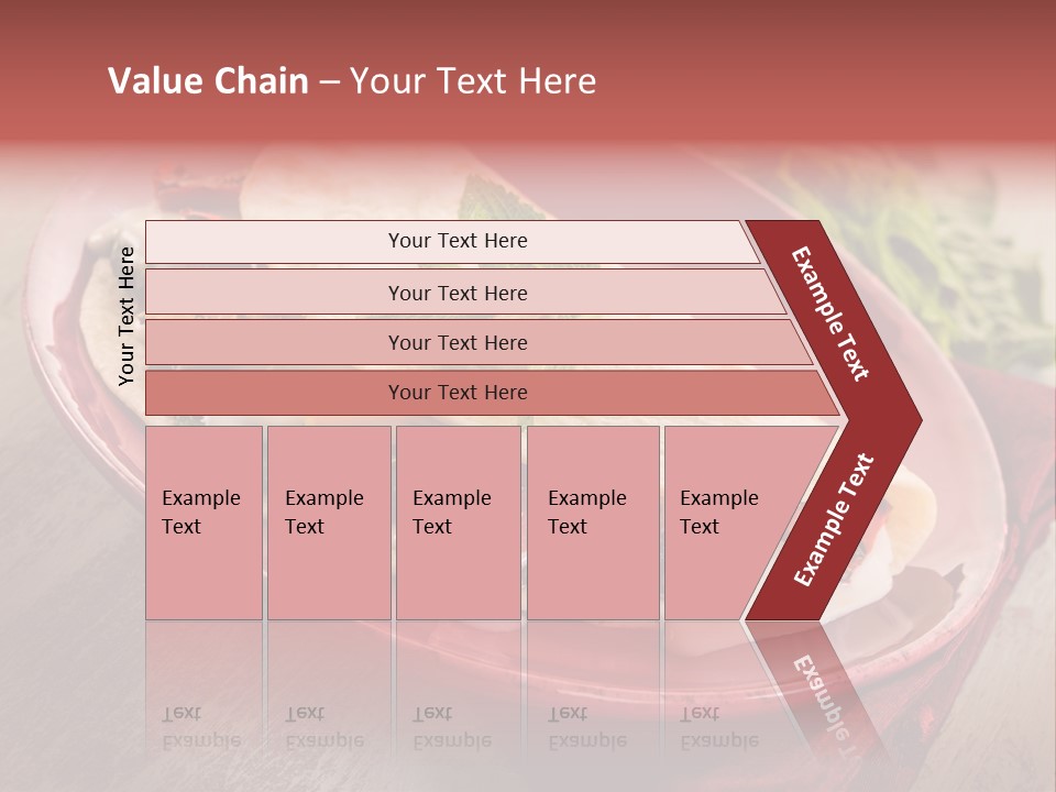 Piada Plate Red PowerPoint Template