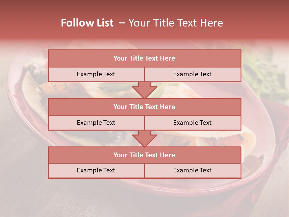 Piada Plate Red PowerPoint Template
