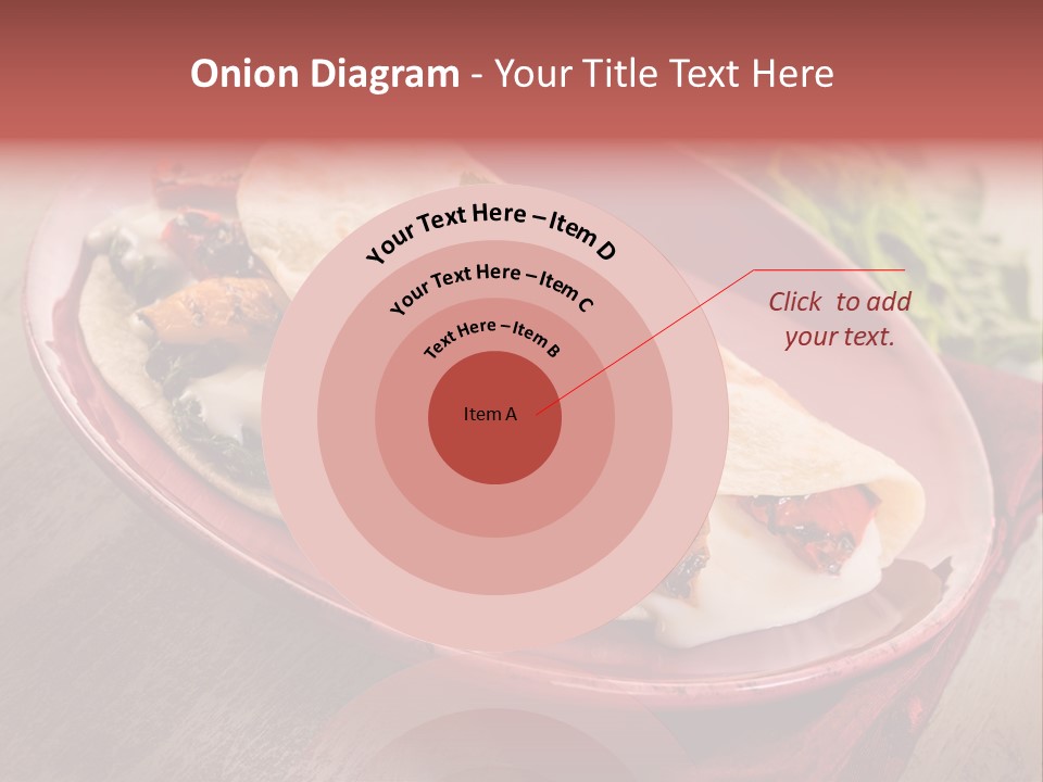 Piada Plate Red PowerPoint Template