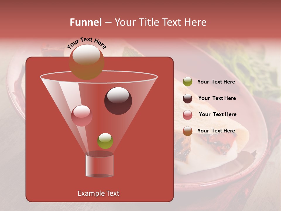 Piada Plate Red PowerPoint Template