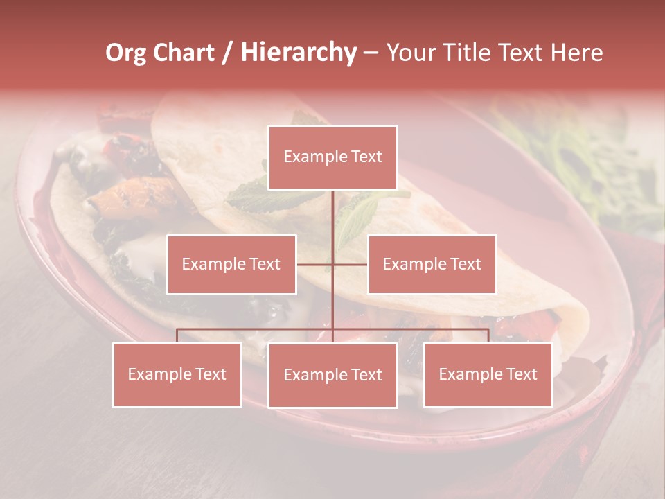 Piada Plate Red PowerPoint Template