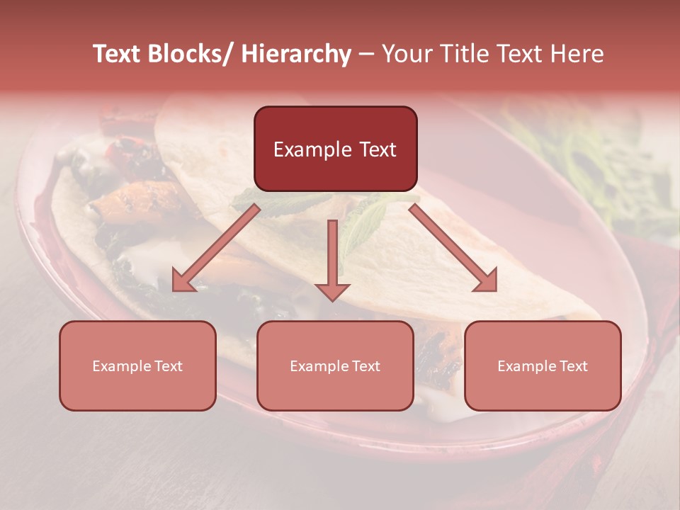 Piada Plate Red PowerPoint Template