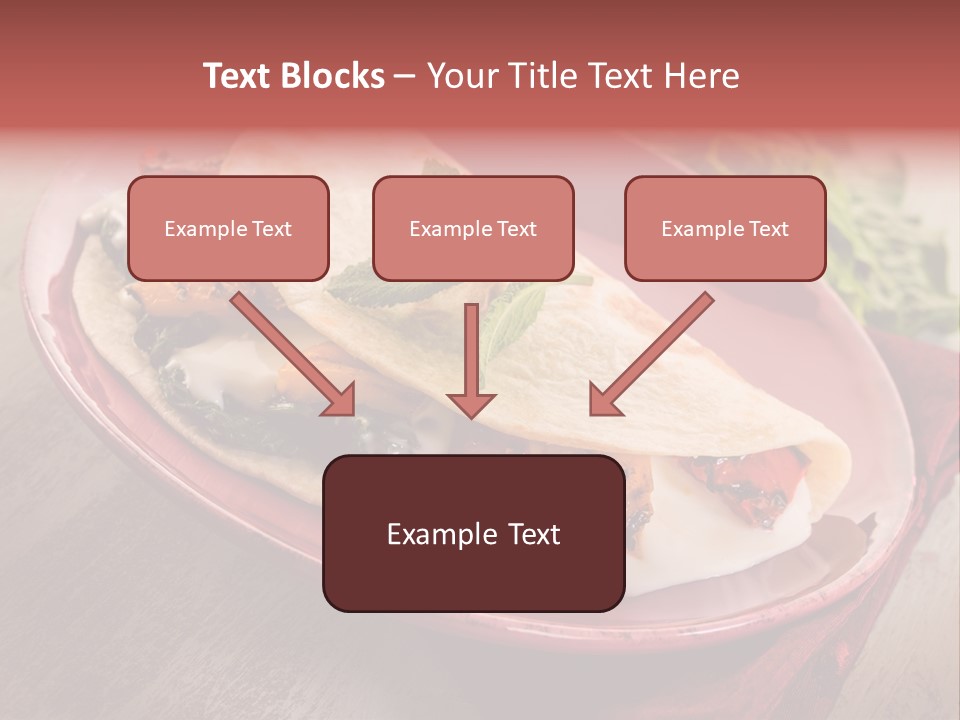 Piada Plate Red PowerPoint Template