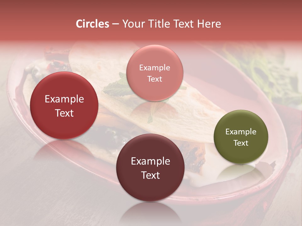 Piada Plate Red PowerPoint Template