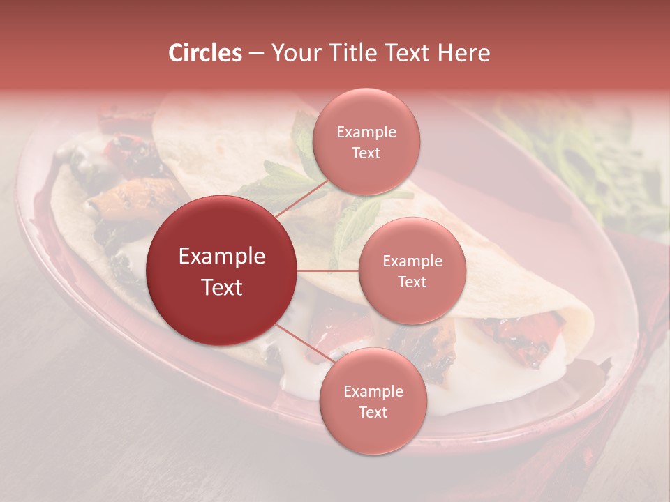 Piada Plate Red PowerPoint Template