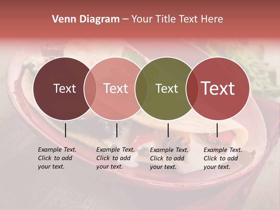 Piada Plate Red PowerPoint Template