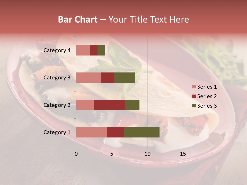 Piada Plate Red PowerPoint Template