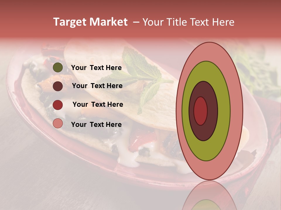Piada Plate Red PowerPoint Template