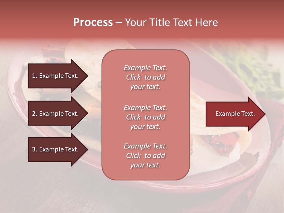 Piada Plate Red PowerPoint Template