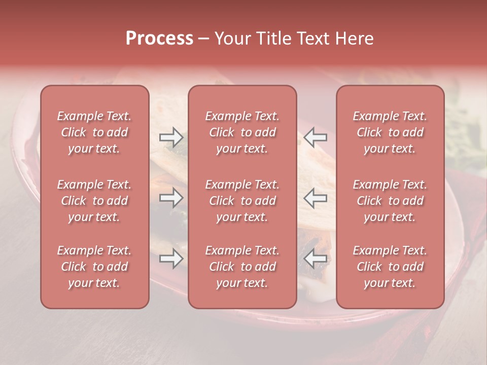 Piada Plate Red PowerPoint Template