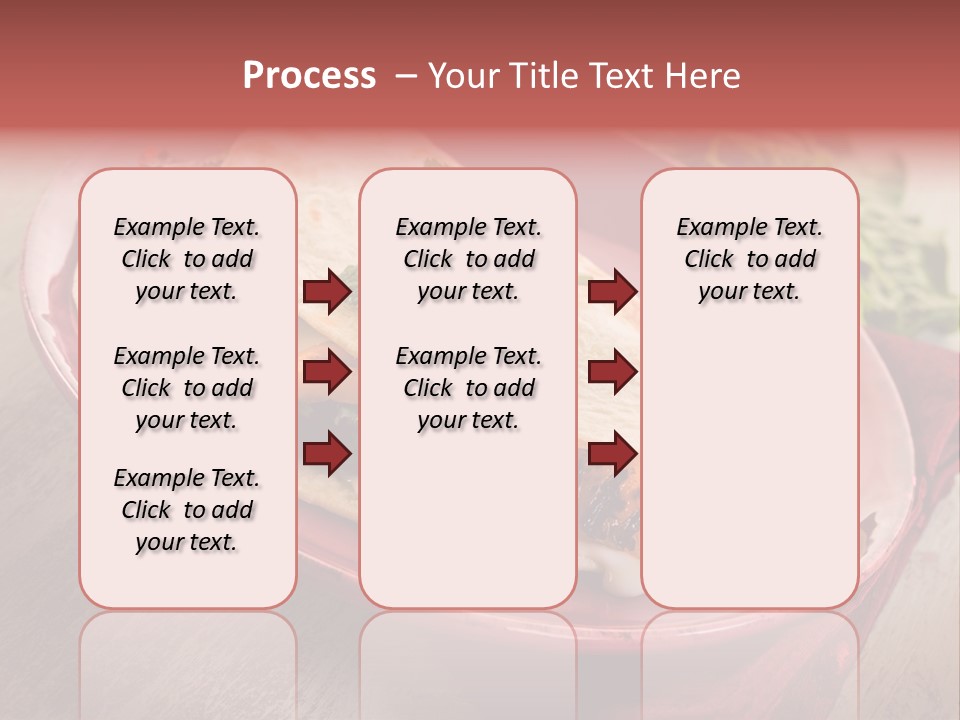 Piada Plate Red PowerPoint Template