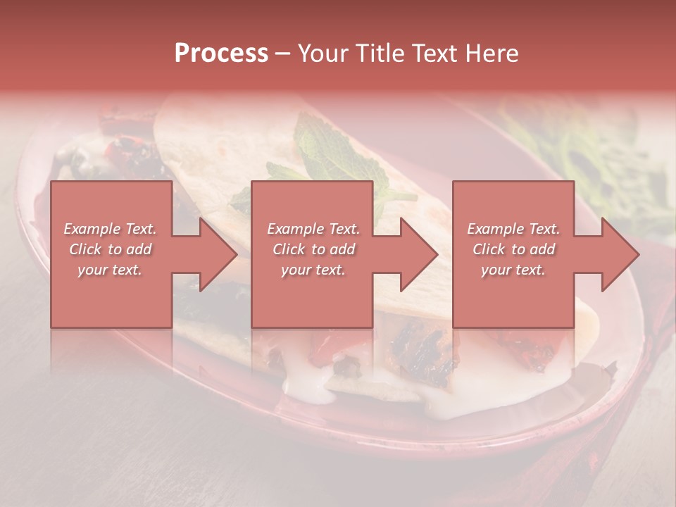 Piada Plate Red PowerPoint Template