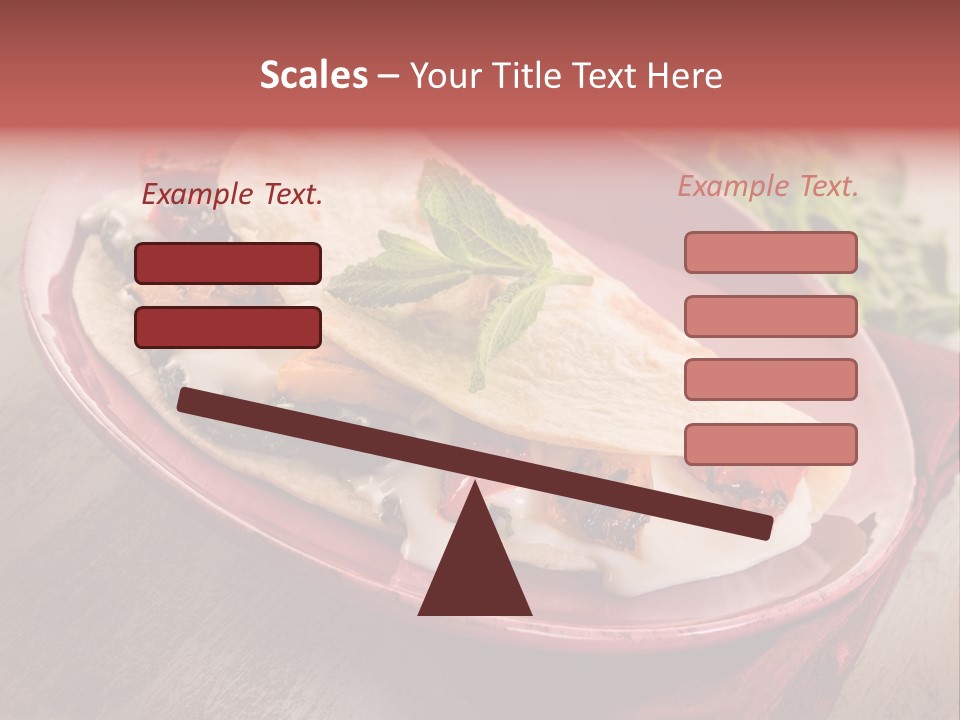 Piada Plate Red PowerPoint Template