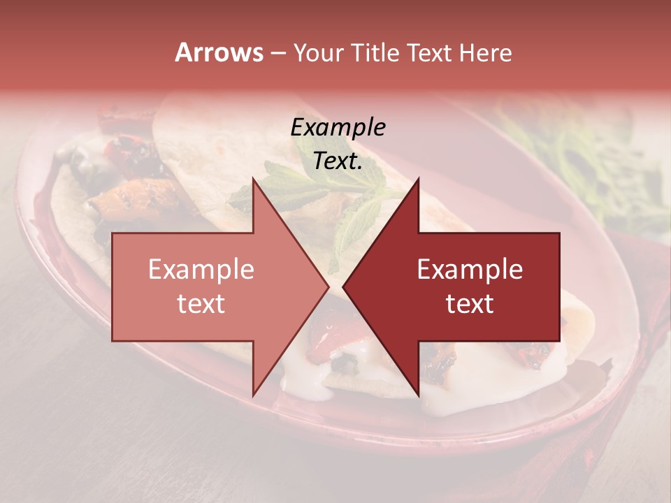 Piada Plate Red PowerPoint Template