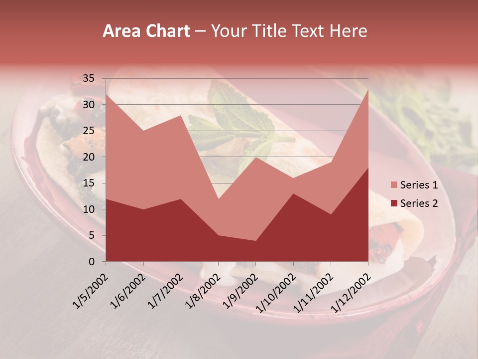 Piada Plate Red PowerPoint Template