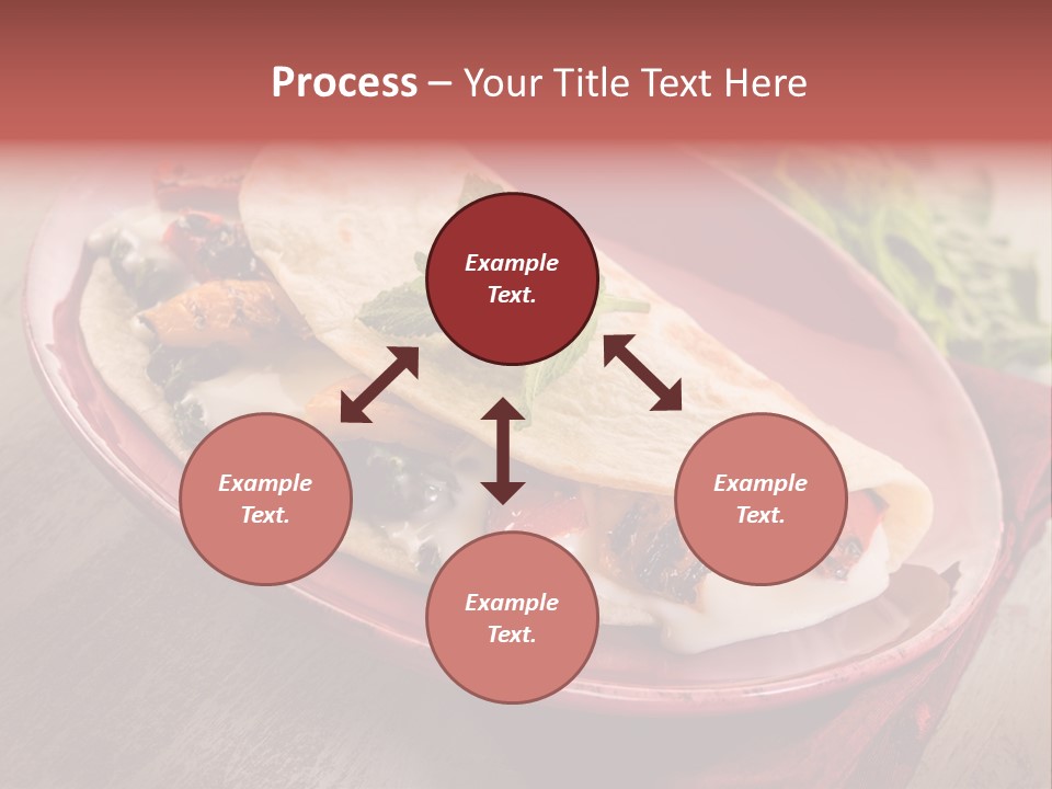 Piada Plate Red PowerPoint Template