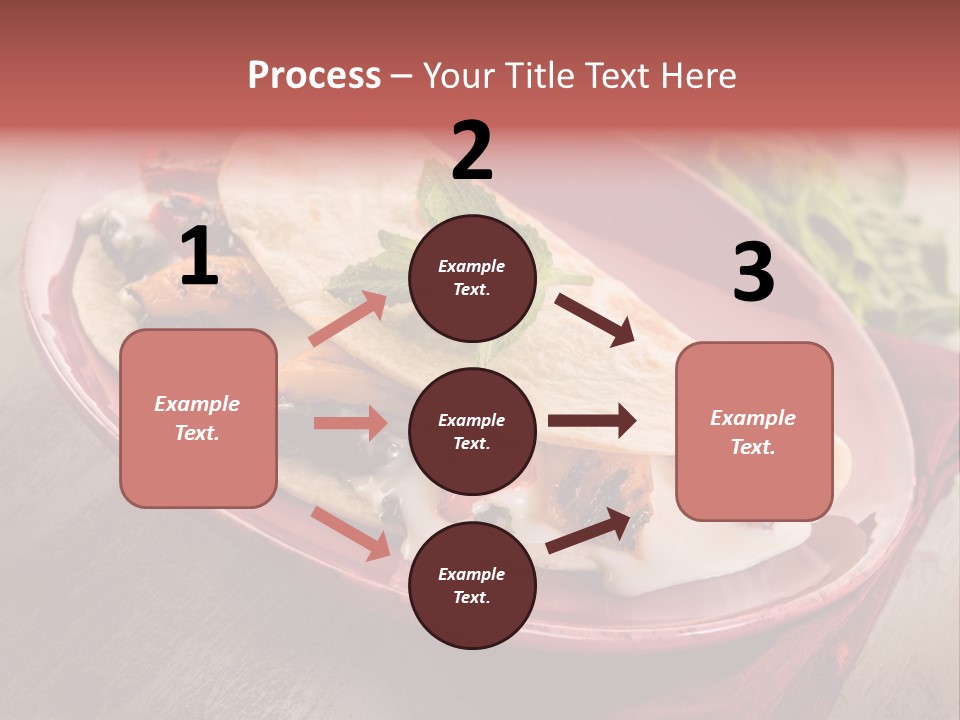 Piada Plate Red PowerPoint Template