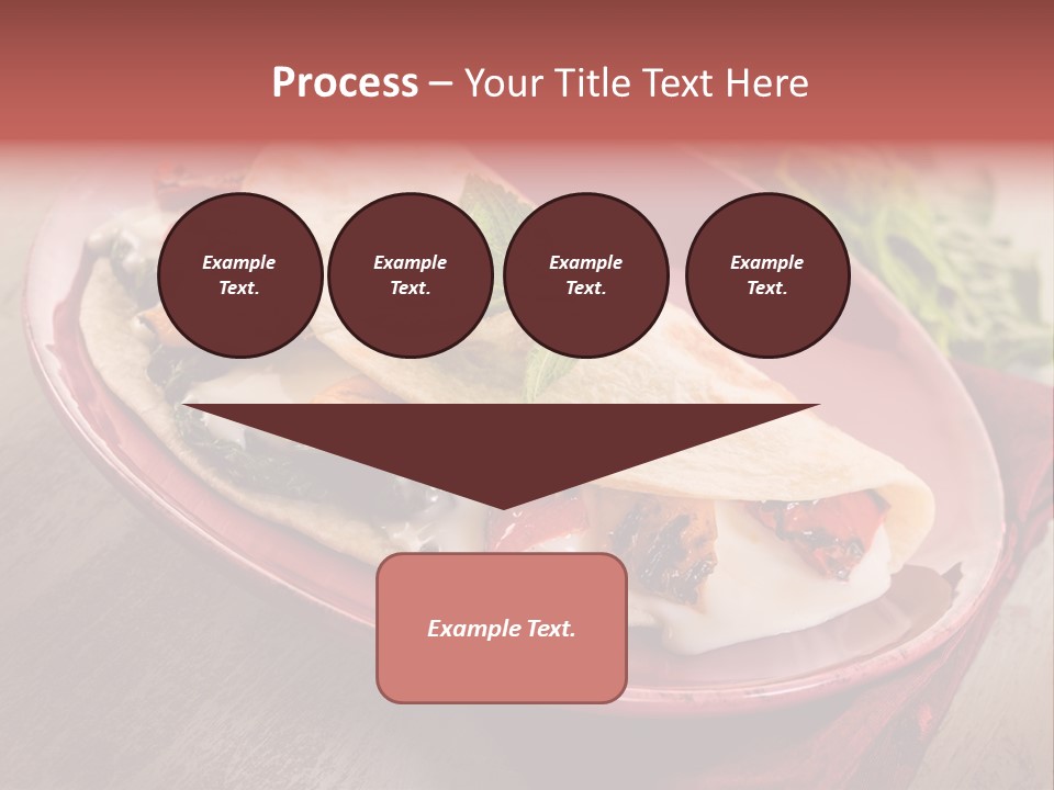 Piada Plate Red PowerPoint Template