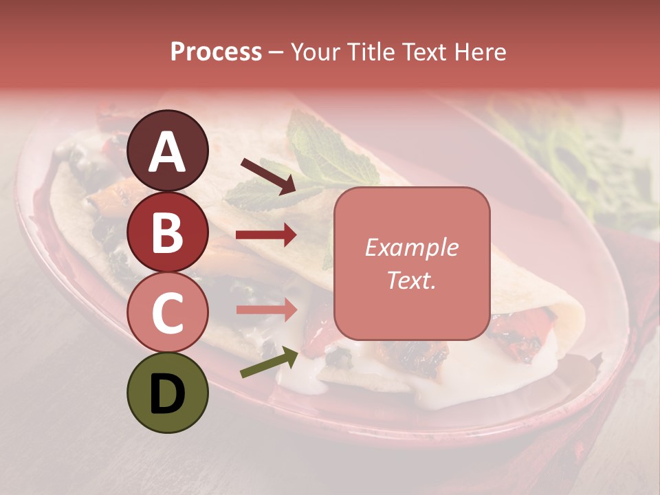 Piada Plate Red PowerPoint Template