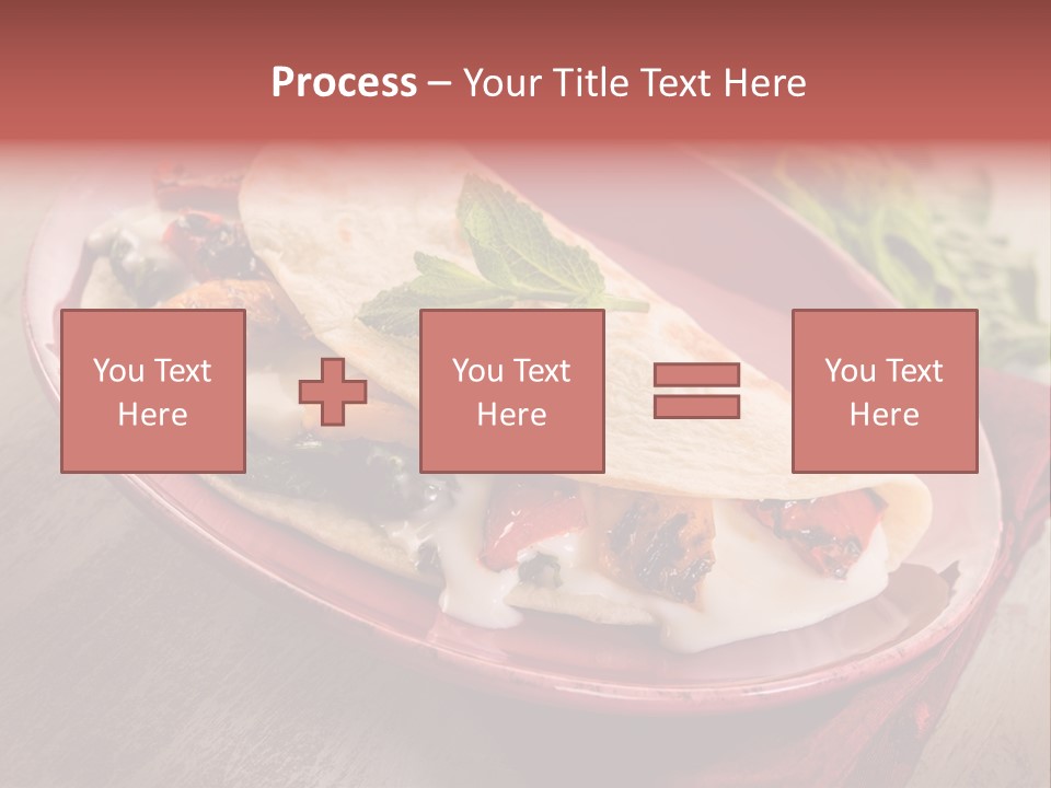 Piada Plate Red PowerPoint Template
