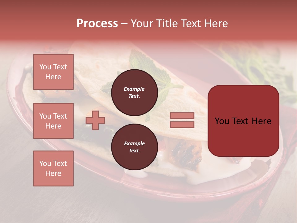 Piada Plate Red PowerPoint Template