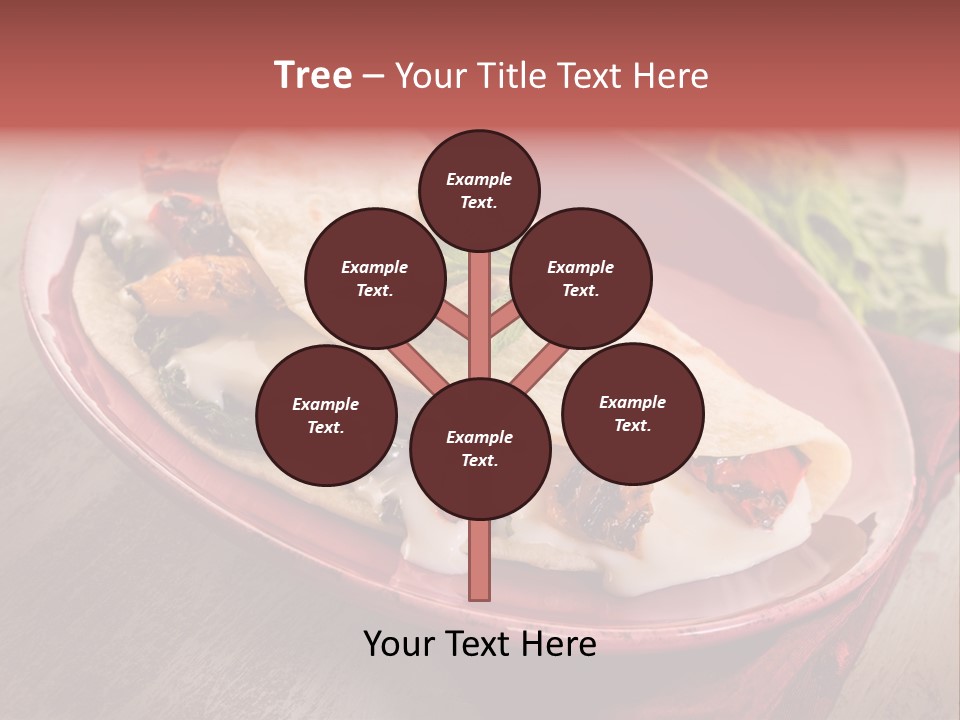 Piada Plate Red PowerPoint Template
