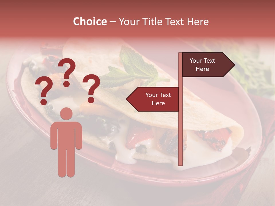 Piada Plate Red PowerPoint Template