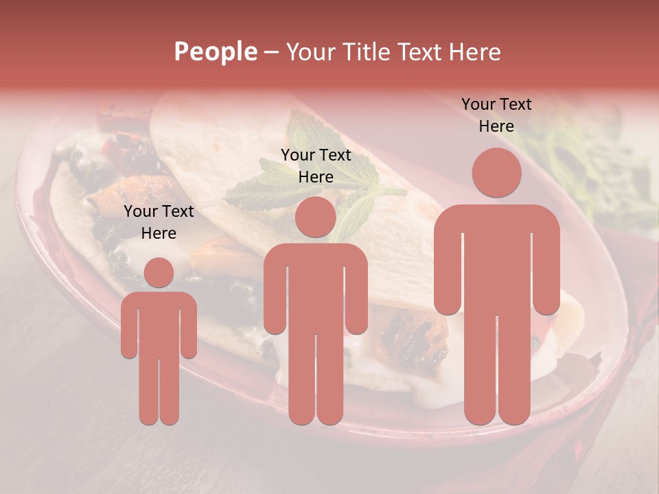 Piada Plate Red PowerPoint Template