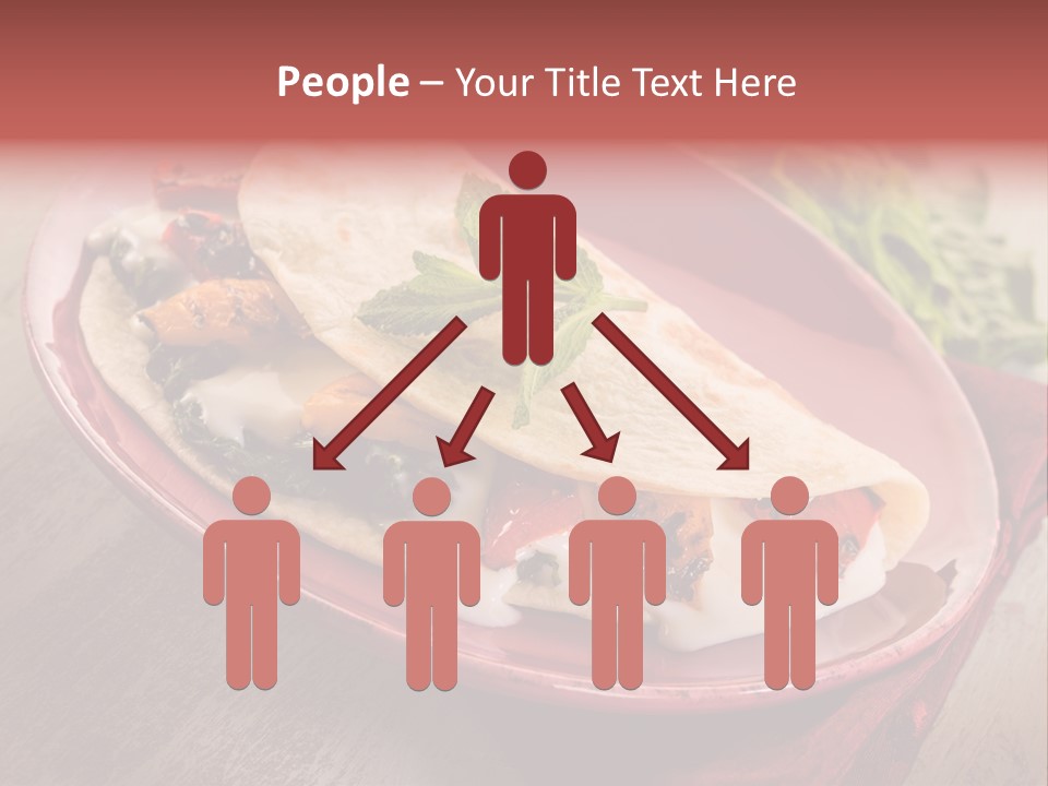 Piada Plate Red PowerPoint Template