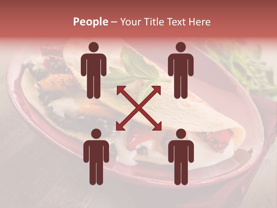 Piada Plate Red PowerPoint Template