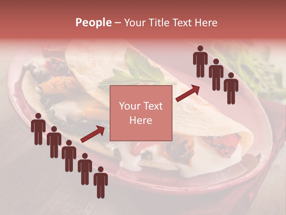 Piada Plate Red PowerPoint Template