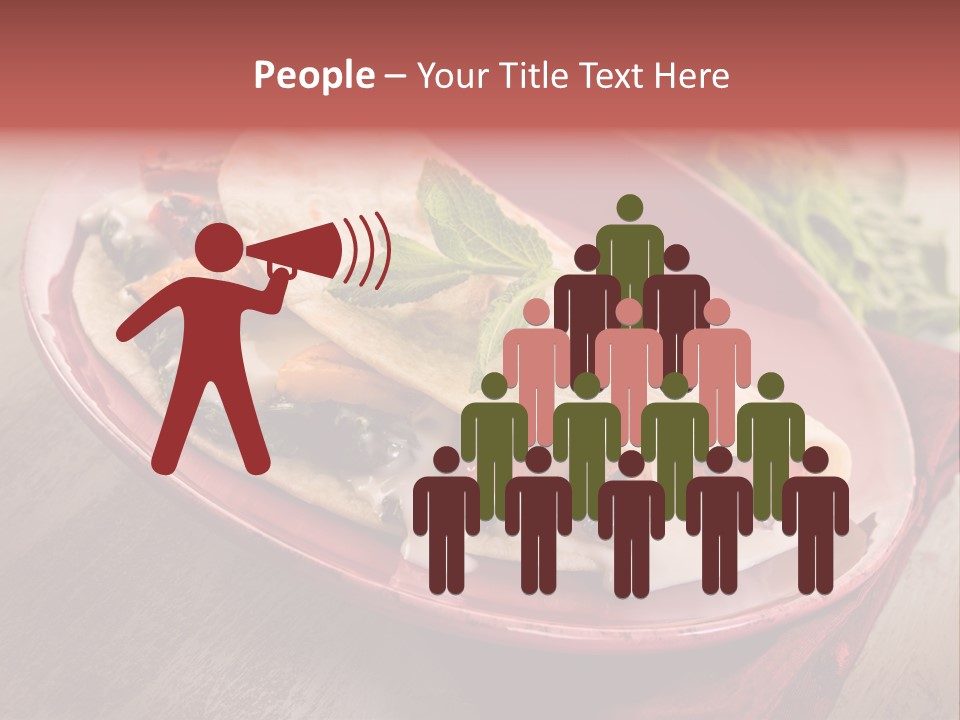 Piada Plate Red PowerPoint Template