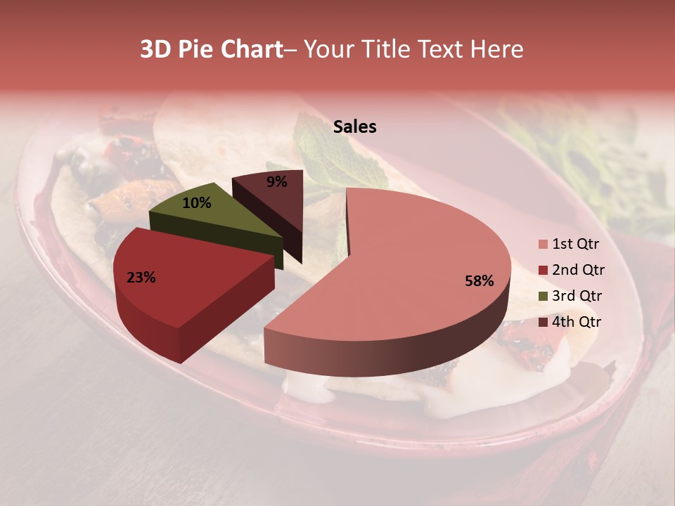 Piada Plate Red PowerPoint Template