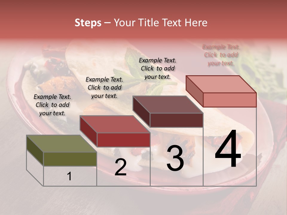 Piada Plate Red PowerPoint Template