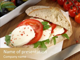 Einlegen Ciabatta Eingelegt PowerPoint Template