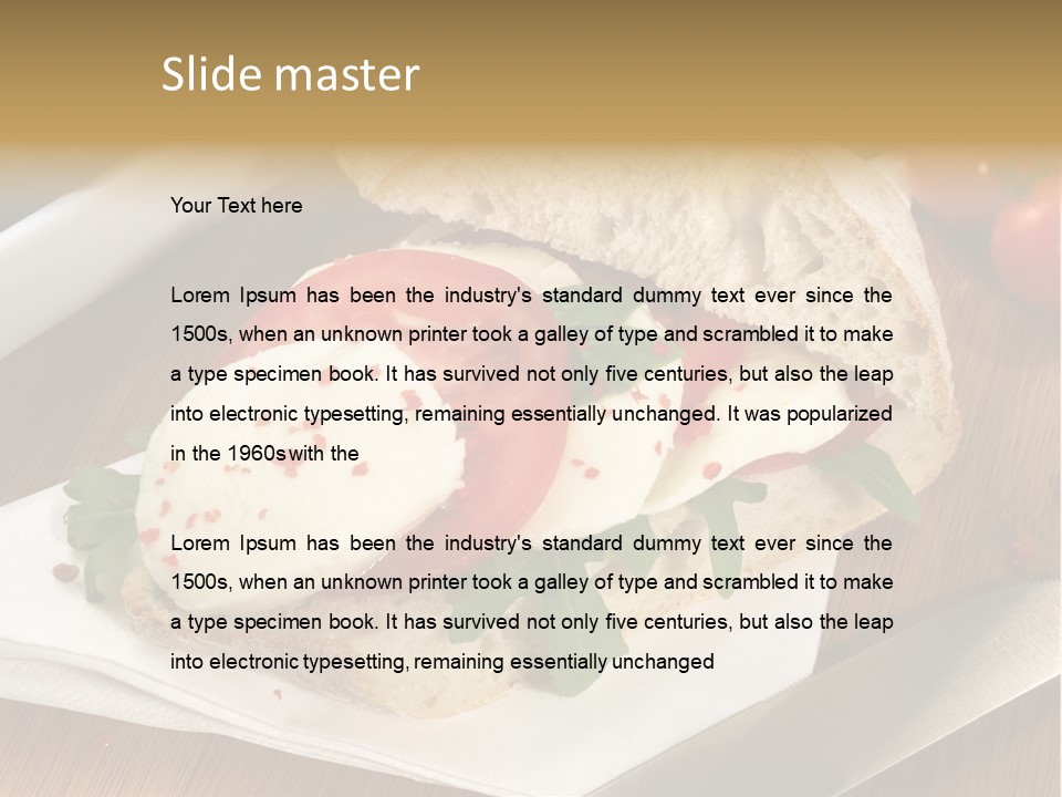 Einlegen Ciabatta Eingelegt PowerPoint Template