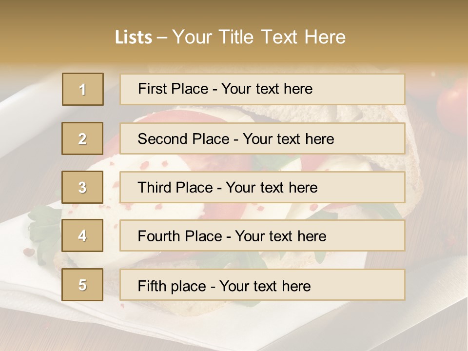 Einlegen Ciabatta Eingelegt PowerPoint Template