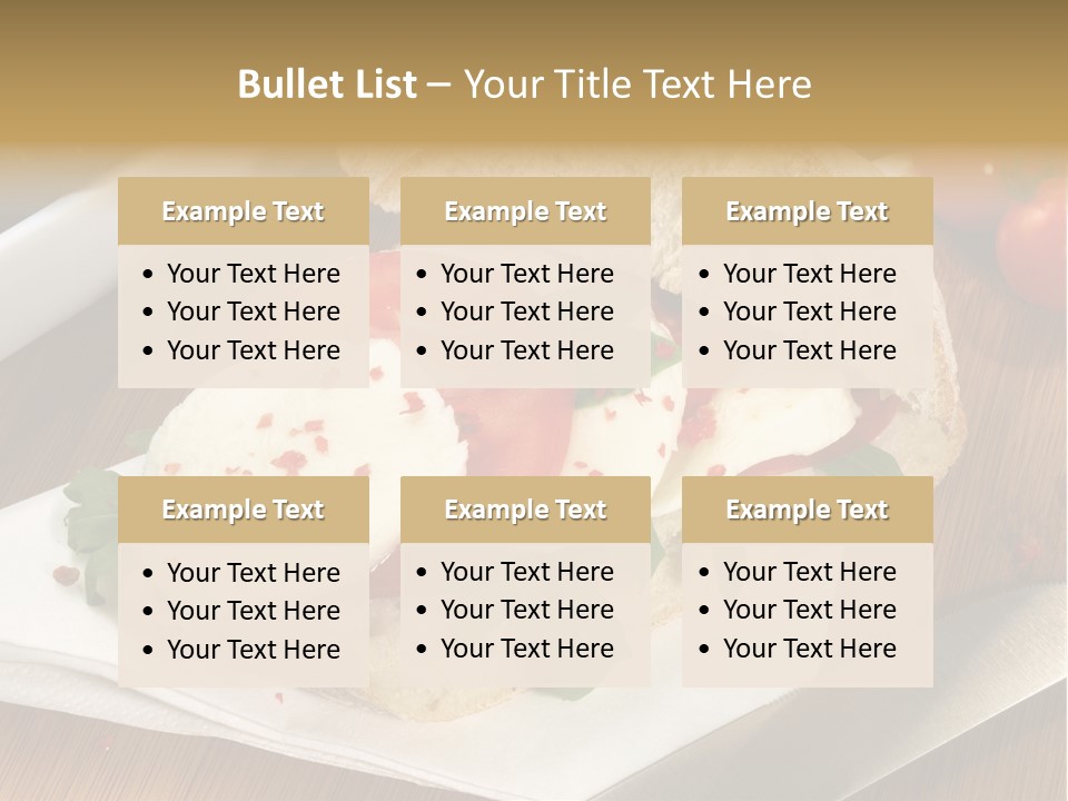 Einlegen Ciabatta Eingelegt PowerPoint Template