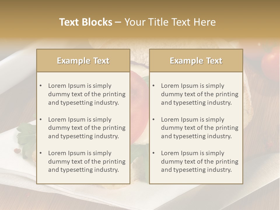 Einlegen Ciabatta Eingelegt PowerPoint Template
