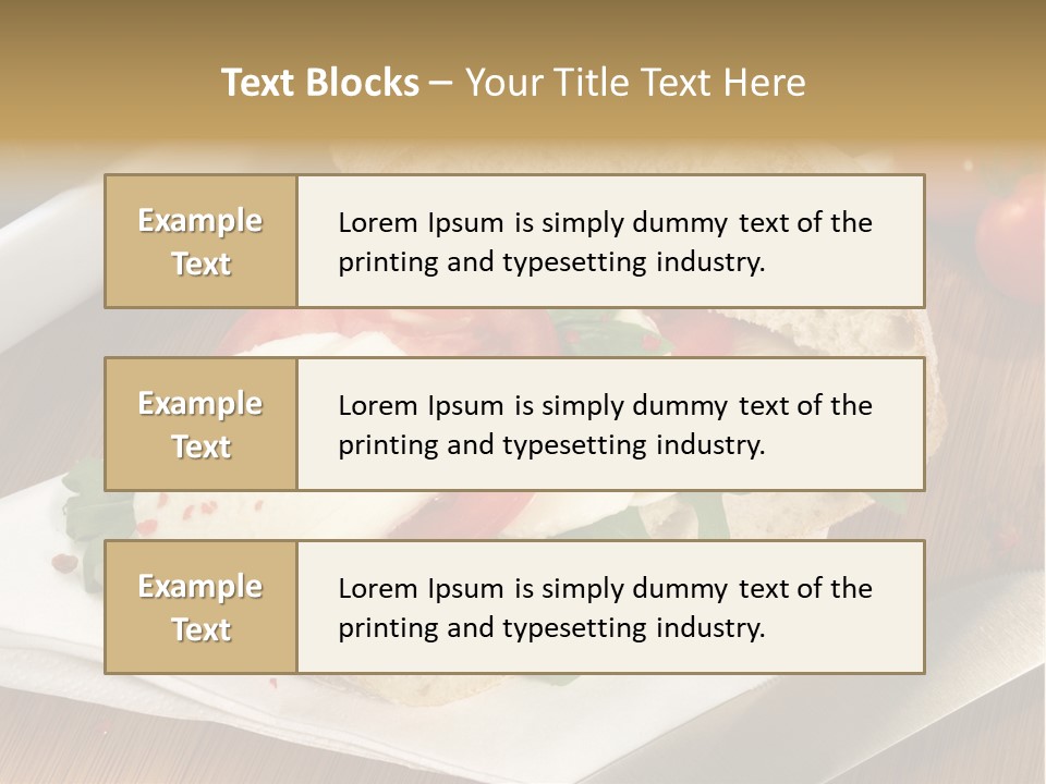 Einlegen Ciabatta Eingelegt PowerPoint Template