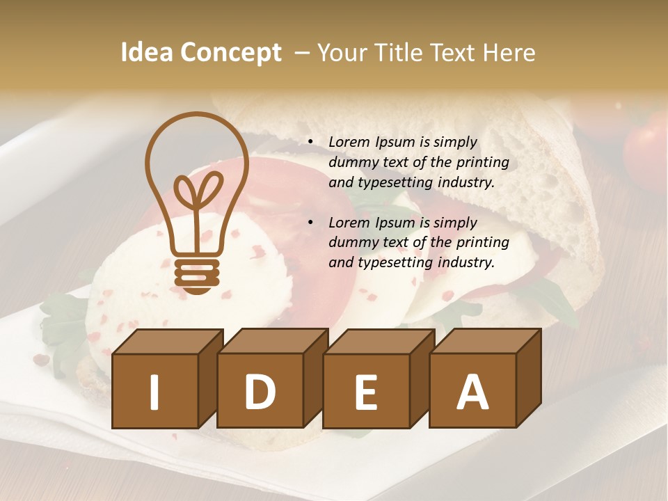Einlegen Ciabatta Eingelegt PowerPoint Template