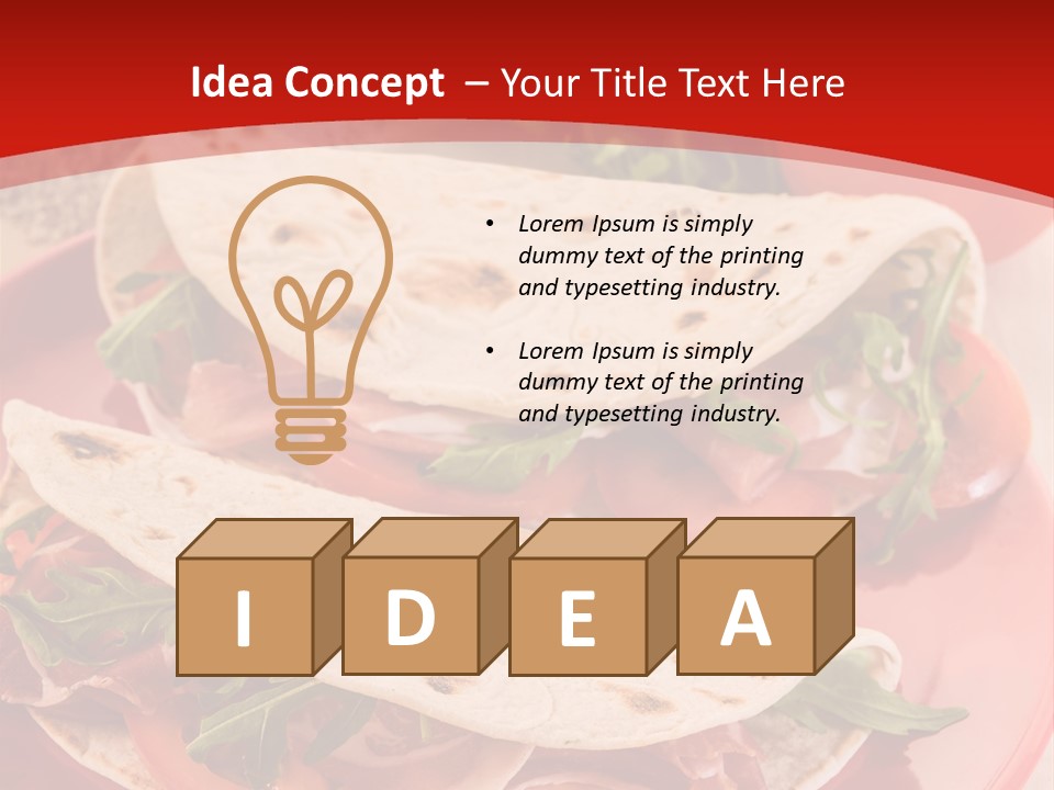 Meer Blauer Himmer Bar PowerPoint Template