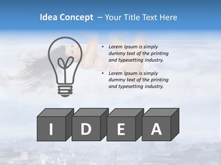 Girl Female Bra PowerPoint Template