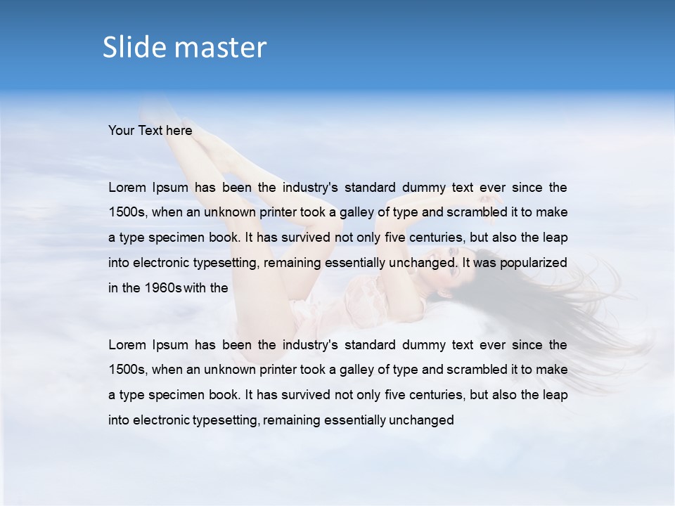 View Moisture Lady PowerPoint Template