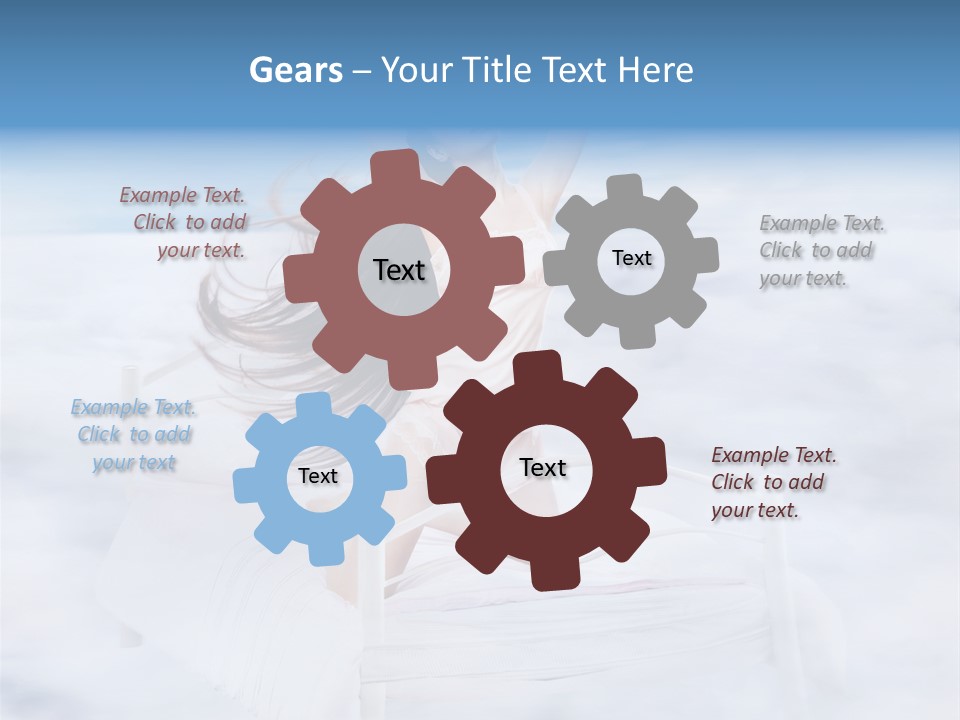 Dress Joy Girl PowerPoint Template