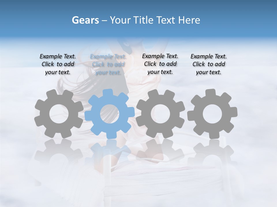 Dress Joy Girl PowerPoint Template