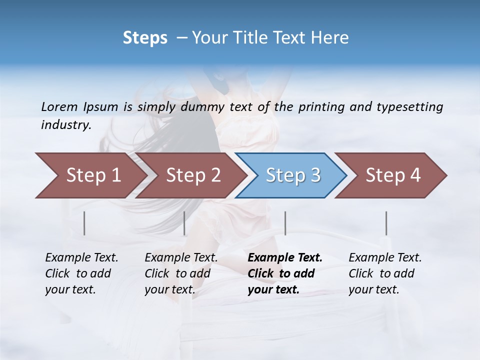 Dress Joy Girl PowerPoint Template